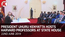 President Uhuru Kenyatta hosts Harvard Professors at State House