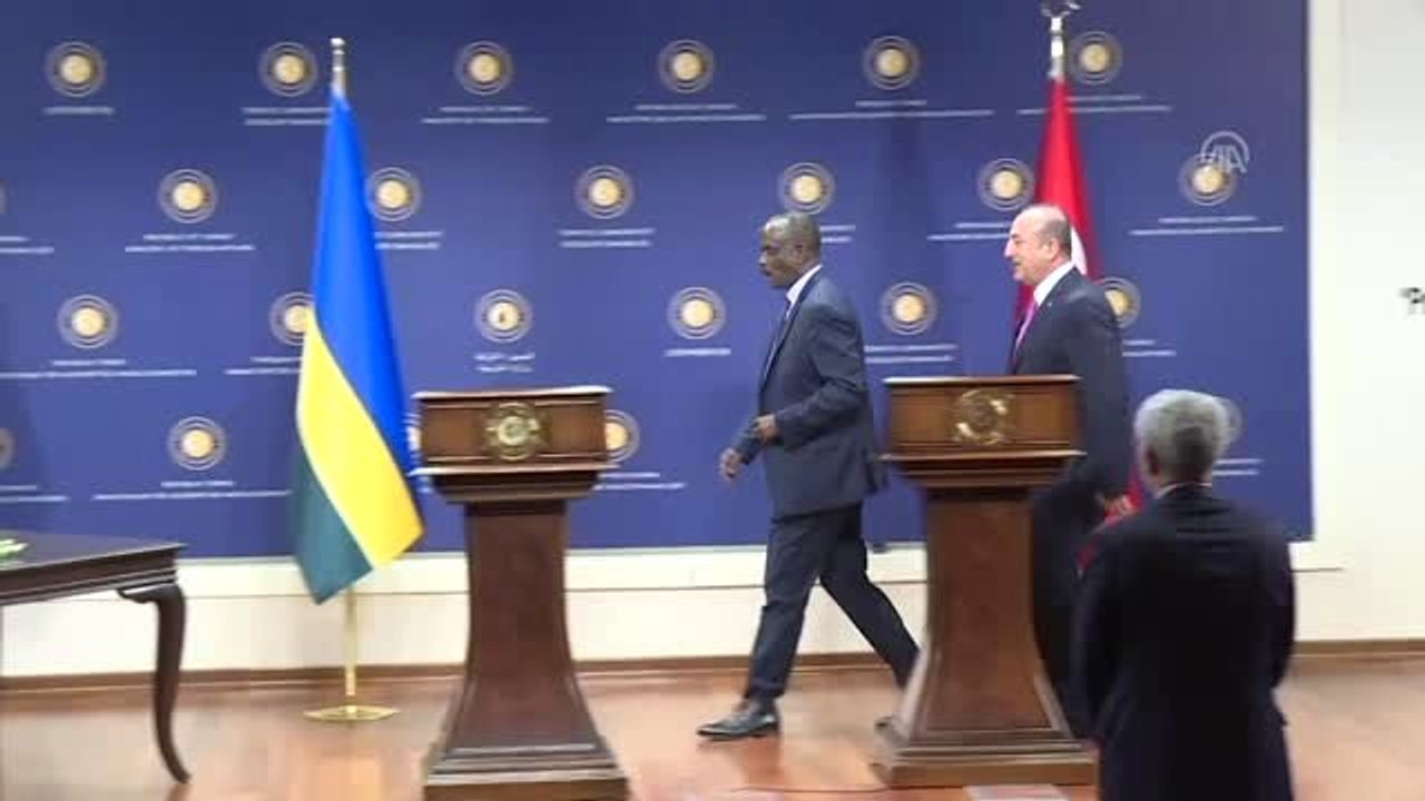 Çavuşoğlu-Sezibera ile ortak basın toplantısı - İmza töreni