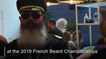 Men display their beards at the 2019 French Beard Championships