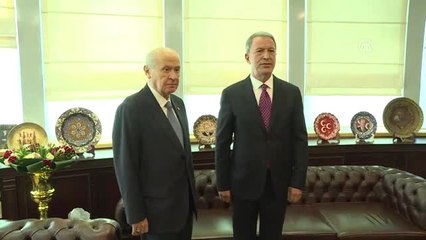Akar, MHP'yi ziyaret etti (2)