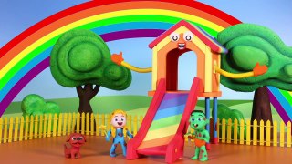 Muddy Slide VS Rainbow Slide ❤ Play Doh Cartoons For Kids