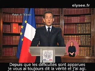 Voeux de Nicolas Sarkozy, Président de la République (2009)