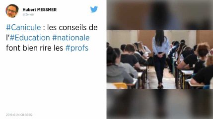 « Gardez les enfants dans une ambiance fraîche » : l’Éducation nationale anticipe la canicule, les profs manquent de s’étouffer