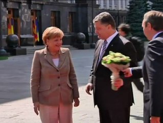 Merkel defiende la unidad de Ucrania