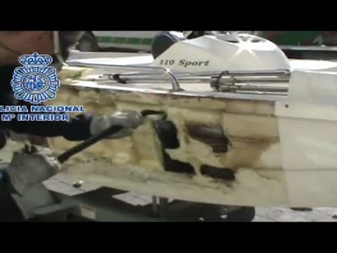 Incautados 240 kilos de cocaína en Huelva ocultos en el interior del casco de una lancha