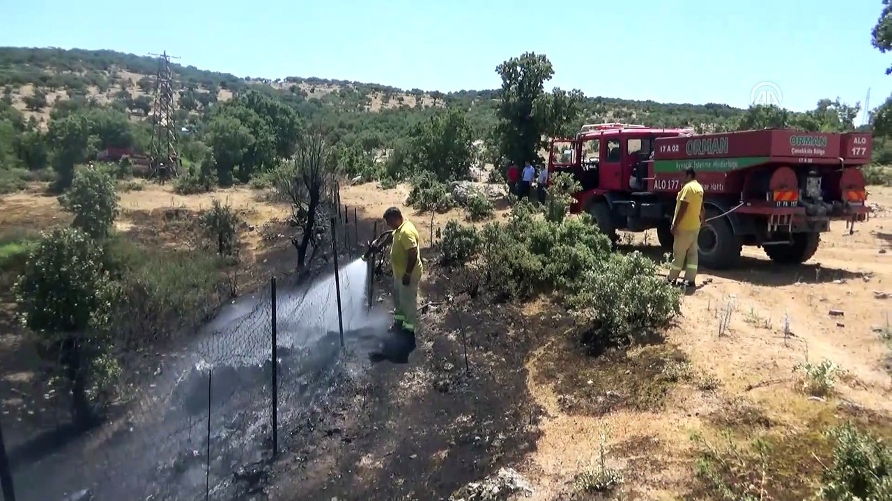 Makilik alanda yangın - ÇANAKKALE