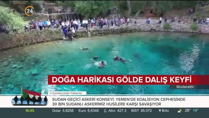 Göl ziyaretçilerini bekliyor