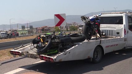 İki motosiklet devrildi: 1 ölü, 1 yaralı - İZMİR