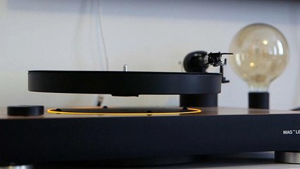 Watch: Floating turntable keeps vinyl up to date