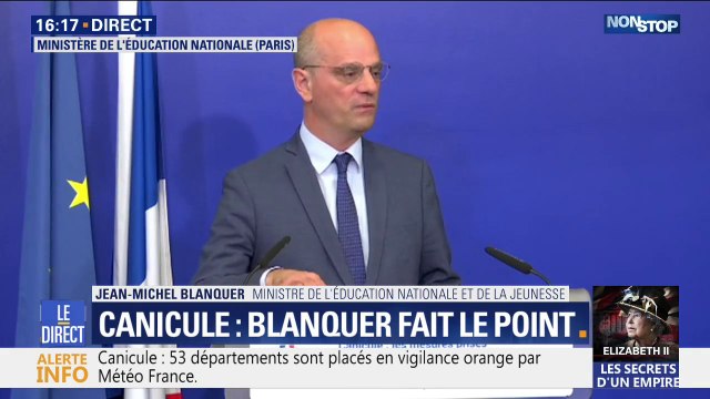 Canicule: Jean-Michel Blanquer annonce le report des épreuves écrites du brevet des collèges au 1er et 2 juillet