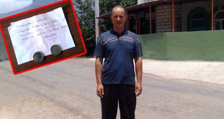 Camiye bırakılan notu gören imam, mutluluktan uçtu