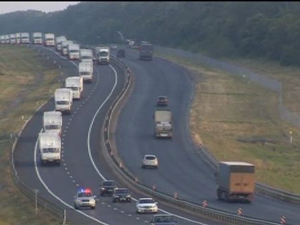 Convoy con ayuda humanitaria