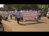 RTB/Santé - Marche des membres du corps médical du Burkina Faso qui exige la satisfaction de leur plateforme revendicative
