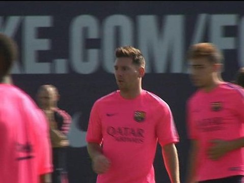 Messi, Mascherano y Álves, las novedades en el entrenamiento del Barça