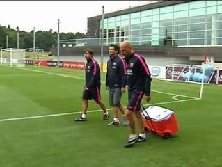 El Barcelona sigue entrenando en Birmingham