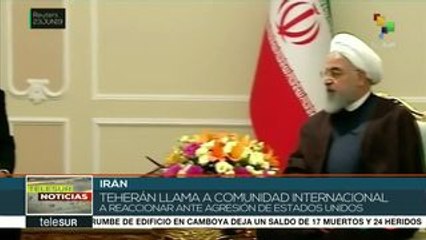 Exhorta pdte. iraní al mundo a reaccionar ante agresiones de EE.UU.