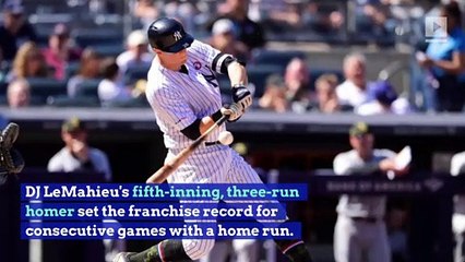 Yankees Set Franchise Record With Home Runs in 26 Straight Games