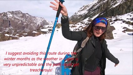 Trekking to El Morado Hanging Glacier in Chile