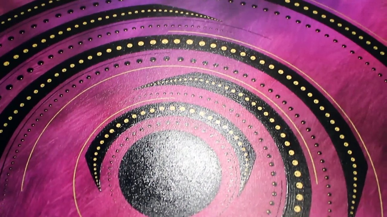 œuvre d'art contemporaine : Rotation rose.