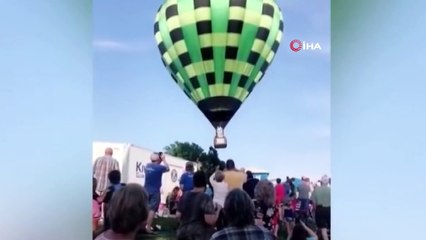 - Sıcak Hava Balonu Kalabalığa Daldı