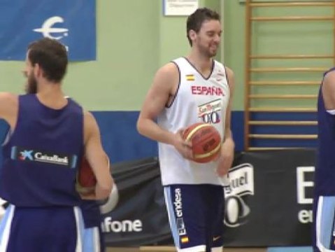 La selección española de baloncesto se prepara para el Mundial