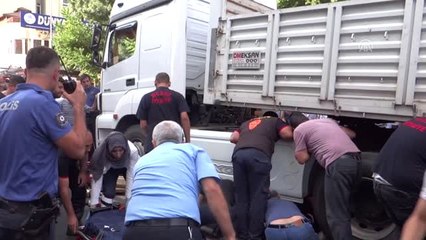 Tırın çarptığı yaya ağır yaralandı