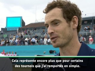 Queen's - Murray : "Ce titre représente plus que certains tournois remportés en simple"