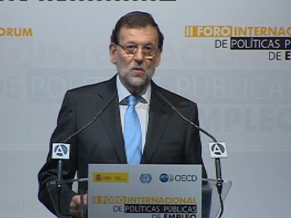 Rajoy: "Hoy hay 262.397 parados menos que cuando se aprobó la reforma laboral"