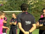 Toma cuerpo el nuevo FC Barcelona de Luis Enrique tras hacerse oficial el fichaje de Mathieu