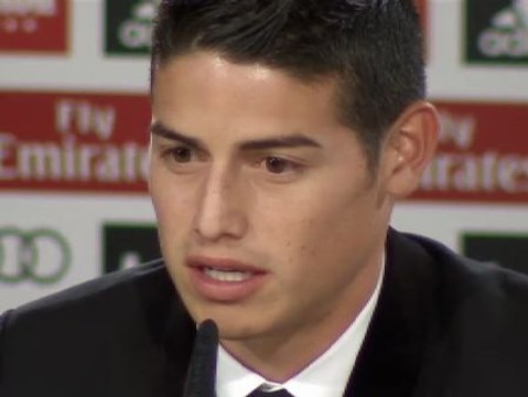 James: Por estar en este gran club puedo jugar hasta con el número 100