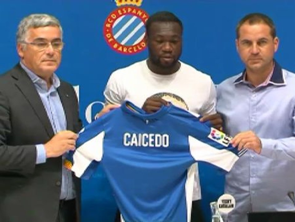 El Espanyol presenta a Felipe Caicedo