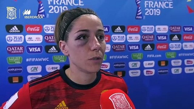 España 1-2 Estados Unidos: Declaraciones de Vicky Losada en zona Mixta (Mundial Francia 2019)