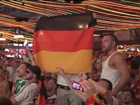 Los alemanes celebran la victoria en Mallorca