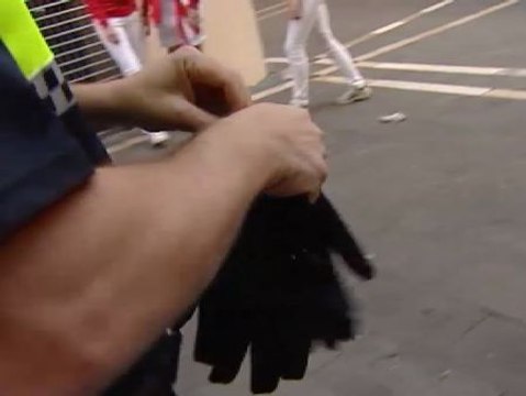 Acompañamos a la Policía que cuida por la seguridad en el recorrido