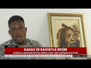 Kakao ve Kahveyle Olağanüstü Resimler Yapıyor