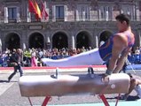La Plaza Mayor de Madrid se convierte en un tapiz