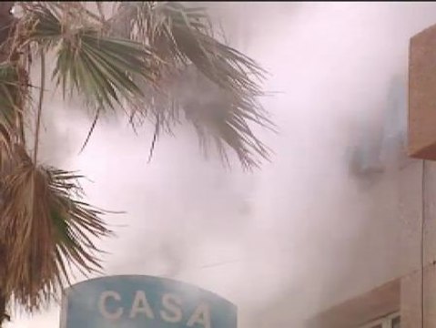 Incendio en la Casa de Galicia de Las Palmas de Gran Canaria