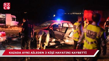 下载视频: İzmir'de feci kaza: Aynı aileden 3 kişi öldü, 1 kişi yaralandı