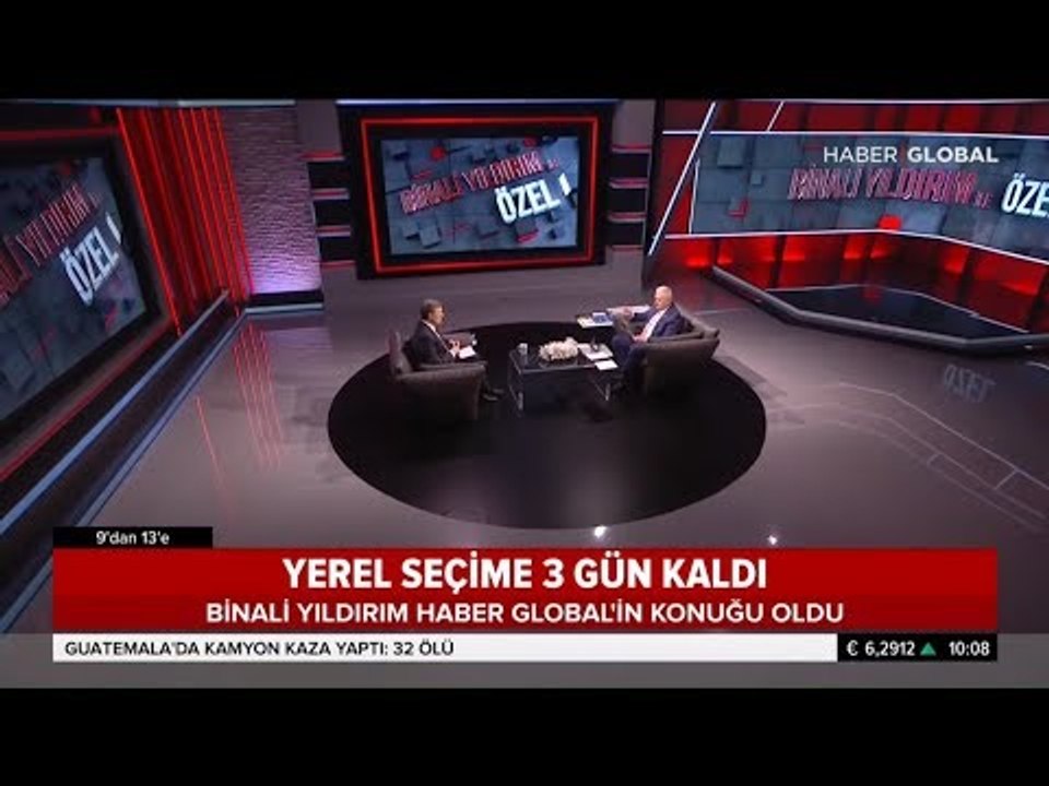 Binali Yıldırım Yerel Seçim Öncesi Haber Global'in Konuğu Oldu