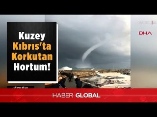 Kuzey Kıbrısta Hortum Oluştu. Hortum Böyle Görüntülendi