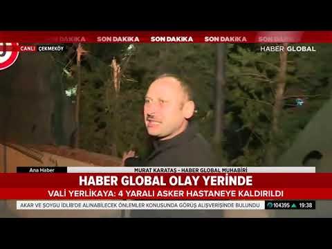 Çekmeköy'de Askeri Helikopter Düştü. Haber Global Olay Yerinden Bildiriyor.