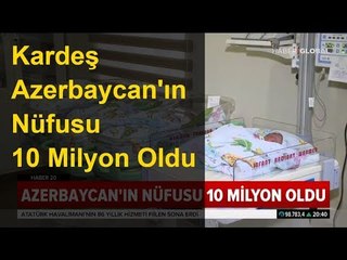 Kardeş Azerbaycan’ın Nüfusu 10 Milyon Oldu