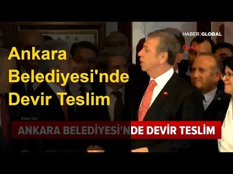 Ankara Belediyesi'nde Devir Teslim Yapıldı - Mansur Yavaş Mazbatasını Aldı