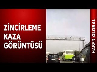D-100 Yolunda Zincirleme Kaza Anı