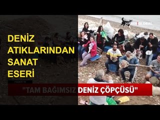 Deniz Atıklarını Toplayıp Sanat Eserine Dönüştürüyor
