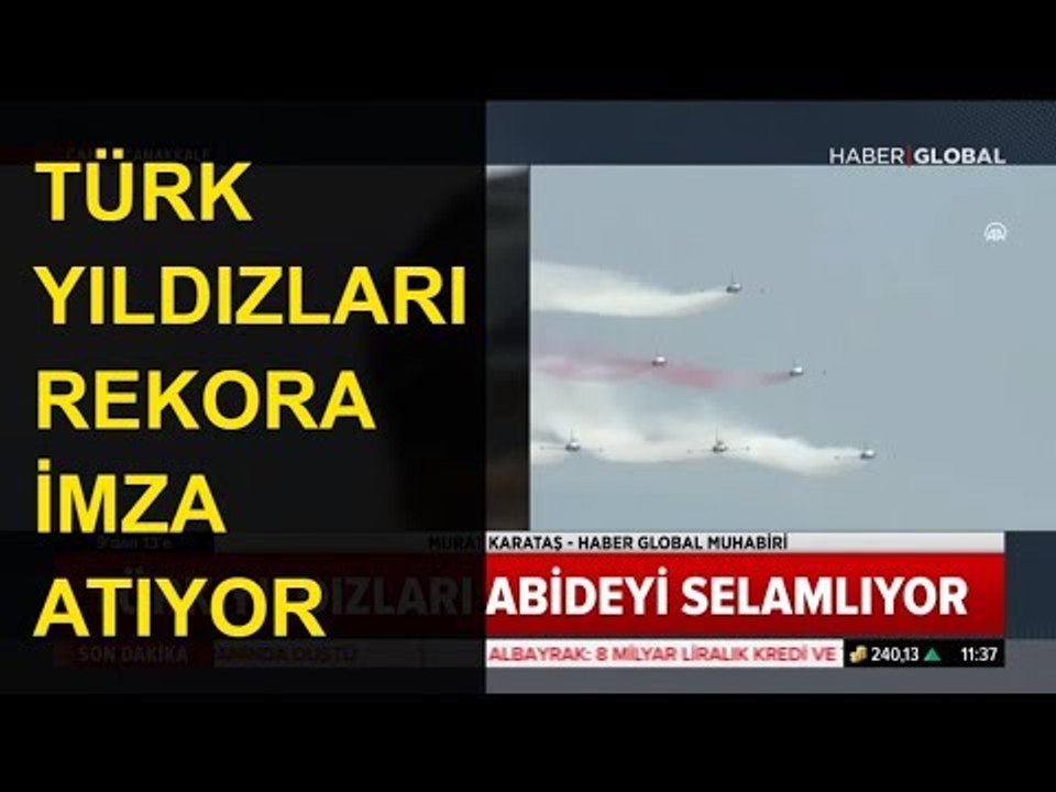 Türk Yıldızları Abideyi Selamladı ve Rekora İmza Attı