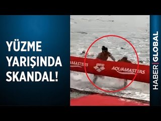 Marmaris'te Yüzme Yarışında Yüzücüye Çarparak Birinci Olmasını Engelledi