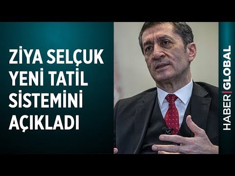 Milli Eğitim Bakanı Ziya Selçuk Yeni Tatil Sistemini Açıkladı