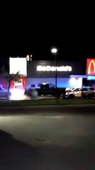 Truck Trapped Between Police