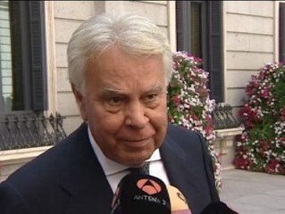 Felipe González: "Quiero mandar toda mi solidaridad a la Roja"